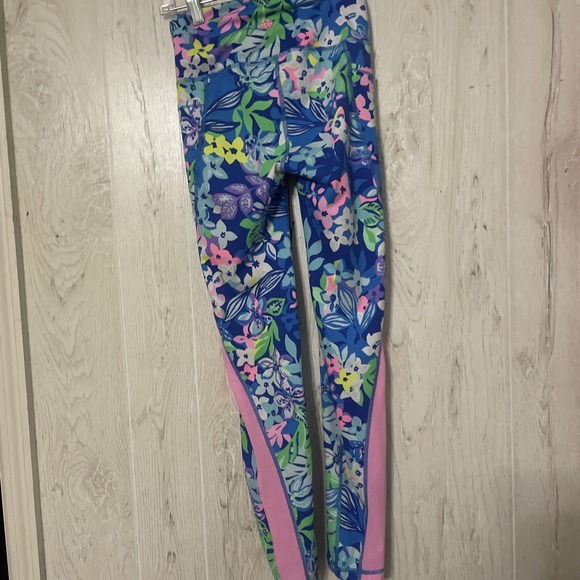 Lilly Pulitzer Weekender Luxtetic Leggings Social Sunset Size XXS - Picture 4 of 7